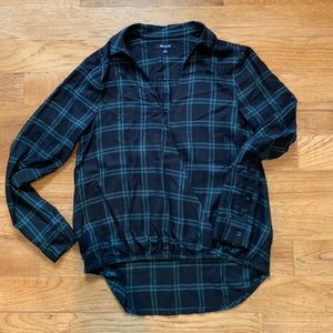 MADEWELL blouse - plaid